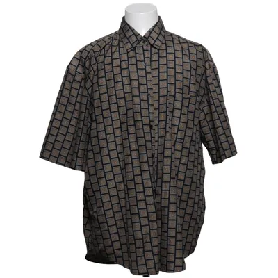 Short sleeve shirt (Black, Beige) from G Full Gold Silk