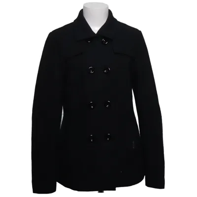 Pea coat (Black) from Geiger Wool