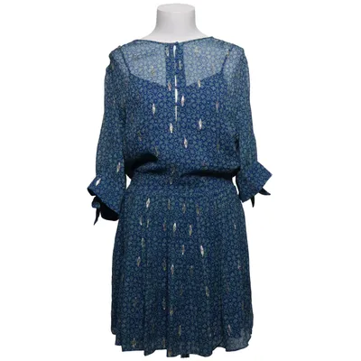 Jurk (Blauw, Meerkleurig) van Ba&sh Metallvezel, Zijde, Viscose