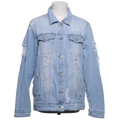 Jeansjacka (Blå) från Fashion Nova Bomull