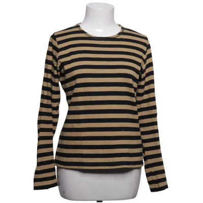 Langærmet t-shirt (Beige, Sort) fra Ganni
