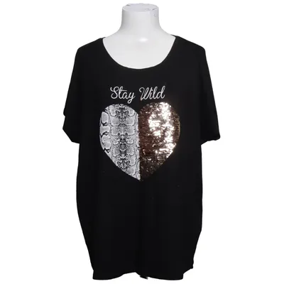 T-shirt (Black) from Laura Kent Elastane, Viscose
