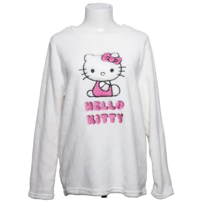Pyjamastrøje (Hvid, Pink) fra Hello Kitty by Sanrio Polyester