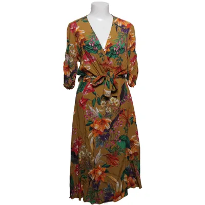 Wrap dress (Brown, Multicolored) from La Fée Maraboutée Viscose