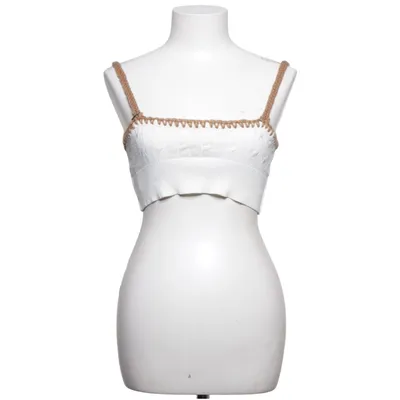 Crop top (Blanc, Marron) de Remake