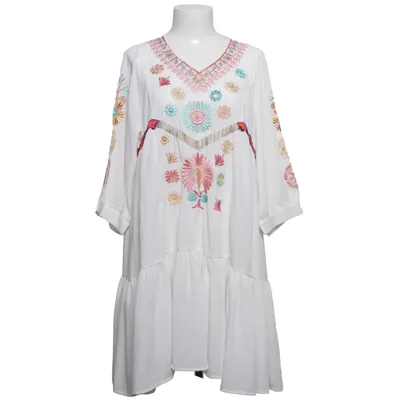Klänning (Vit, Flerfärgad) från Ciao Milano Polyester