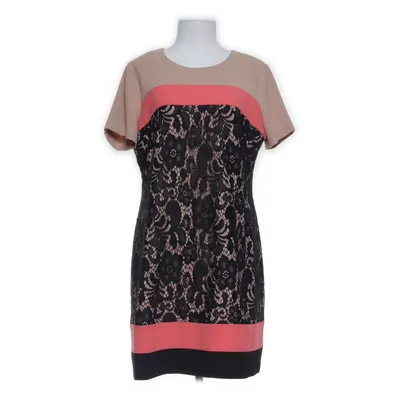 Jurk (Beige, Zwart, Rood) van Oasis Elastaan, Polyamide, Polyester