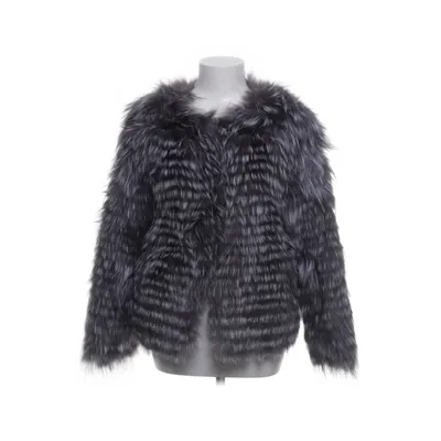 Pelsjakke (Grå) Pels, Polyester, Silke