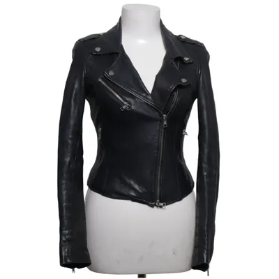 Bikerjacke (Schwarz) von Zara Trafaluc Leder