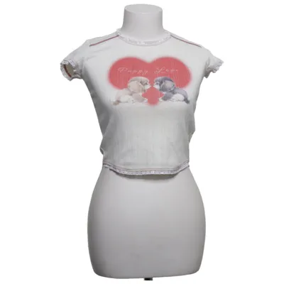 T-shirt (Hvid) fra Urban Outfitters Elastan, Polyester