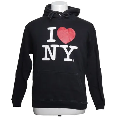 Hættetrøje (Grå, Rød, Hvid) fra I Love NY Bomuld, Polyester