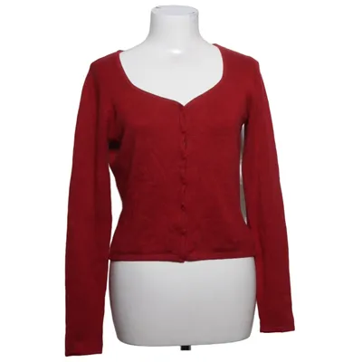 Strickjacke (Rot) von Express Kaschmir, Elasthan, Polyamid, Seide