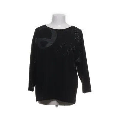 Langarmshirt (Schwarz) von Canda Premium Elasthan, Polyester, Viskose