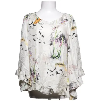Bluse (Beige, Mehrfarbig) von Rützou Seide