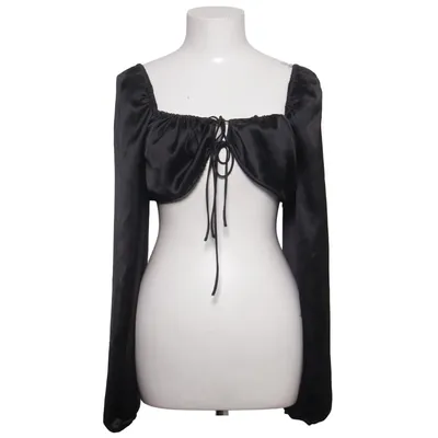 Crop top (Sort) fra NA-KD Reborn Elastan, Polyester