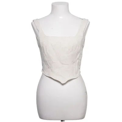 Crop top (Beige) från Miss Selfridge Linne, Polyester, Viskos