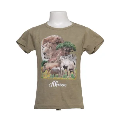 T-shirt (Vert) de African Safari Coton, Polyester