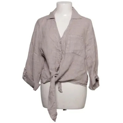 Short sleeve shirt (Beige) from Puro Lino Linen