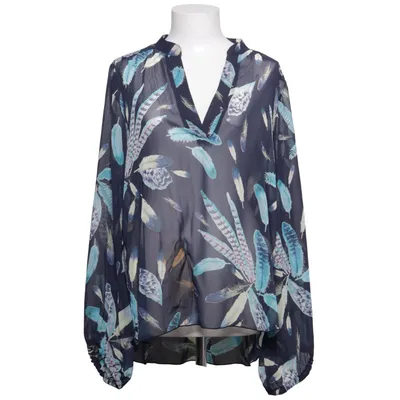 Blouse (Blauw, Meerkleurig) van Stockholms Klänningsfabrik Elastaan, Polyester