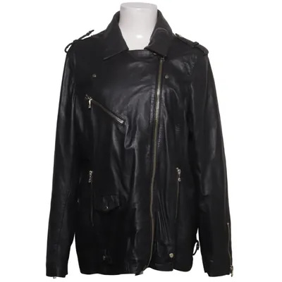 Bikerjacke (Schwarz) von Ibana Leder, Polyester