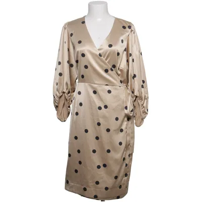 Wrap dress (Beige, Black) from Coster Copenhagen Polyamide, Polyester