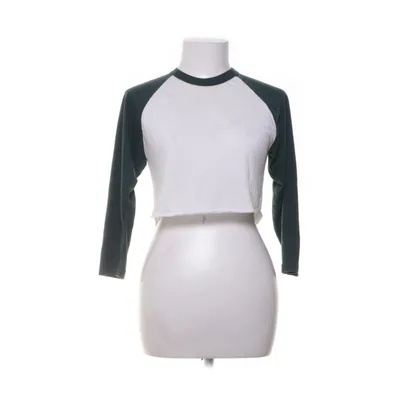 Crop top (Vit, Grön) från American Apparel