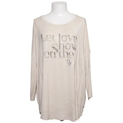 Långärmad t-shirt (Beige) från Punt Roma Elastan, Viskos