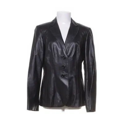 Leren blazer (Zwart) van Yuppie