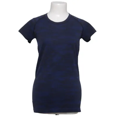 Haut de sport (Bleu, Noir) de Lululemon Athletica Élasthane, Polyamide