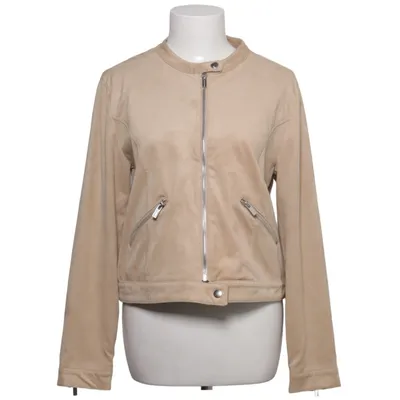Veste de motard (Beige) de Top Secret Élasthane, Polyester