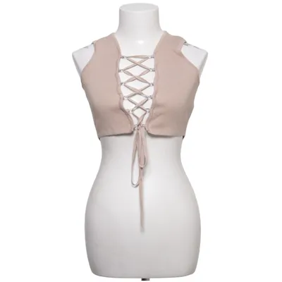 Crop top (Beige) från Fashion Nova Polyamid, Viskos