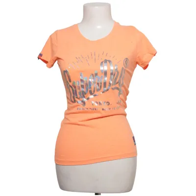 T-shirt (Oranje) van Superdry Katoen, Polyester, Viscose
