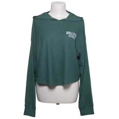 Huvtröja (Grön) från Hollister California Elastan, Polyester, Viskos