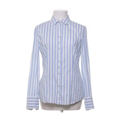 Shirt (Blauw, Wit) van Gerry Weber Edition Katoen, Elastaan, Polyamide