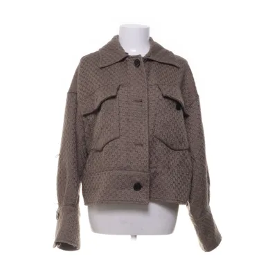 Jakke (Brun) fra Meotine Akryl, Polyester, Rævepels, Uld, Viscose