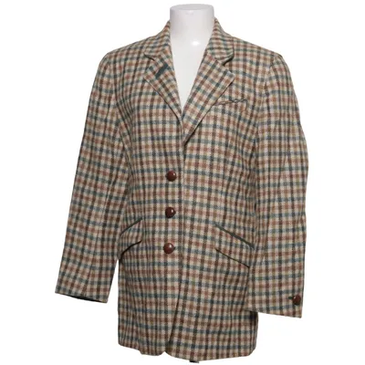 Kavaj (Brun, Grön, Beige) från Admont Skinn, Viskos, Ull