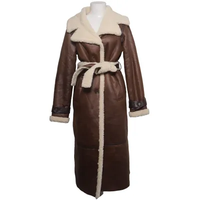 Shearlingjacka (Brun, Vit) från Miss Selfridge Polyester, Polyuretan