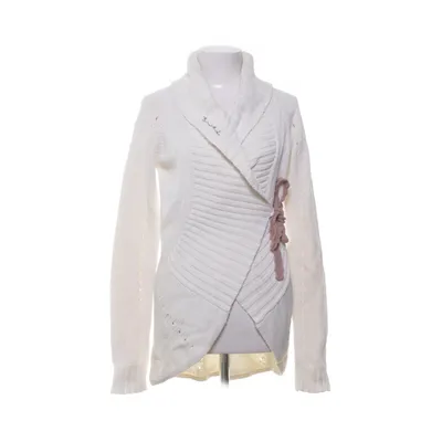 Wrap cardigan (Beige) from Bondelid Acrylic, Cotton