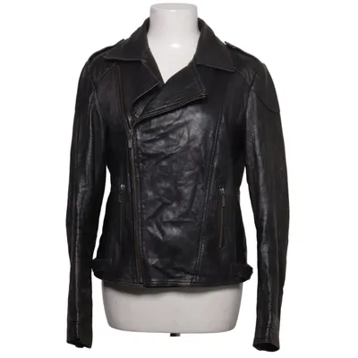 Veste en cuir (Noir) de Gharani Strok Cuir, Polyester