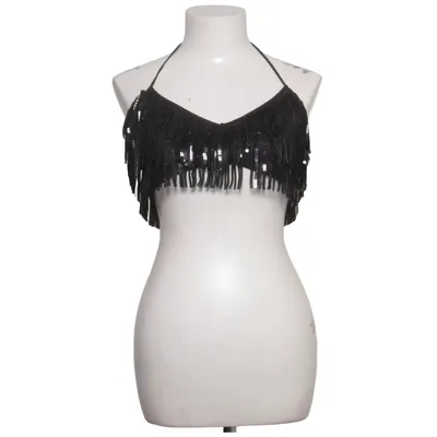 Crop top (Sequin Fringe Top) från Nelly Elastan, Polyester