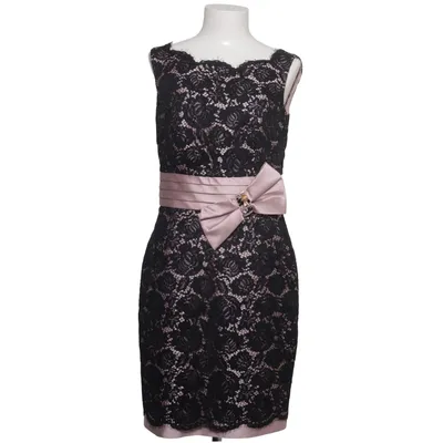 Robe de cocktail (Noir, Beige) de Luisa Spagnoli Coton, Polyamide, Viscose