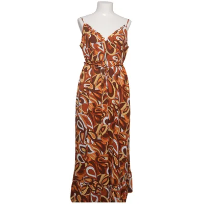 Maxi dress (Brown, Orange, Yellow) from Qed London Polyester