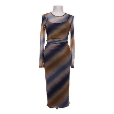 Maxi jurk (Blauw, Bruin, Meerkleurig) van Primark Cares Elastaan, Polyester