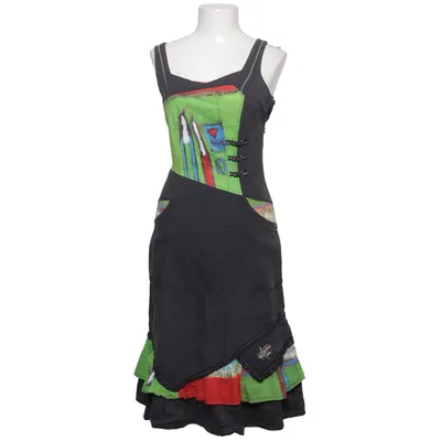 Kleid (Grau, Mehrfarbig) von Aventures des Toiles Baumwolle, Elasthan, Leinen, Polyester, Seide