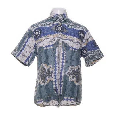 Short sleeve shirt (Blue, Multicolored) from Hessnatur Linen