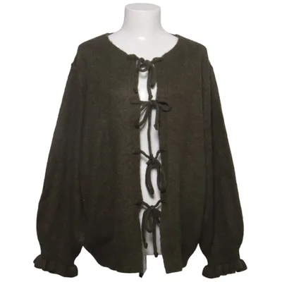 Slå om-cardigan (Grøn) fra Bonprix Akryl, Polyamid, Polyester, Uld