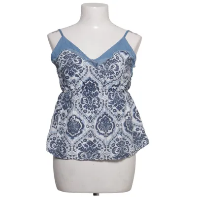Top (Blue, White) from Boutique Linen, Polyamide, Viscose