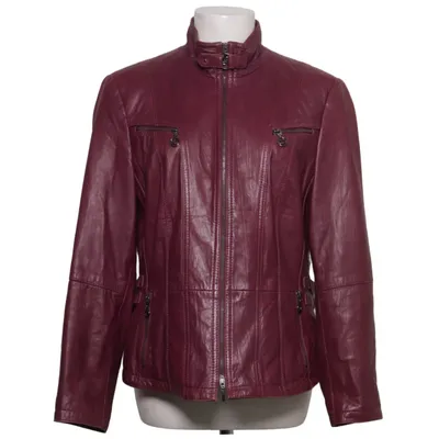 Lederjacke (Lila) von Gerry Weber Acetat, Leder