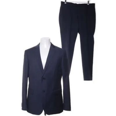 Jakkesæt (Blå) fra Bläck Polyester, Uld, Viscose
