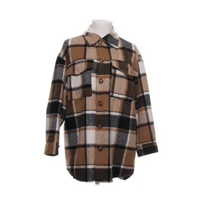 Flanellskjorta (Brun, Svart, Vit, Flerfärgad) från New Collection Angora, Viskos, Ull
